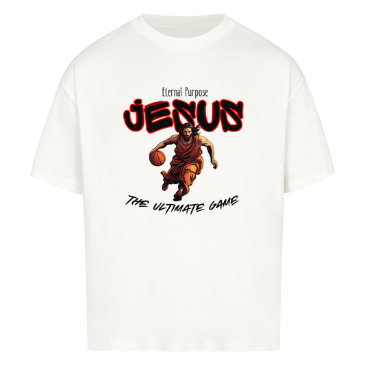 Oversized Basketball T-Shirt Eternal Purpose Weiß 100% Baumwolle