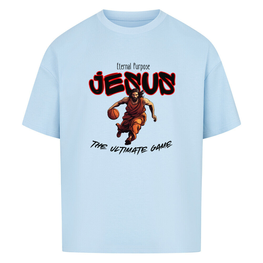 Oversized Basketball T-Shirt Eternal Purpose Babyblau 100% Baumwolle