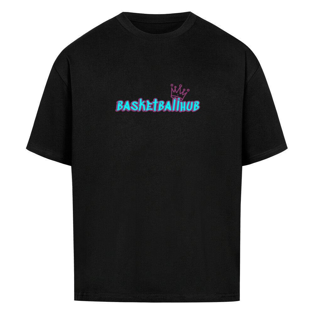 Oversized Basketball T-Shirt Basketballhub schwarz 100% Baumwolle