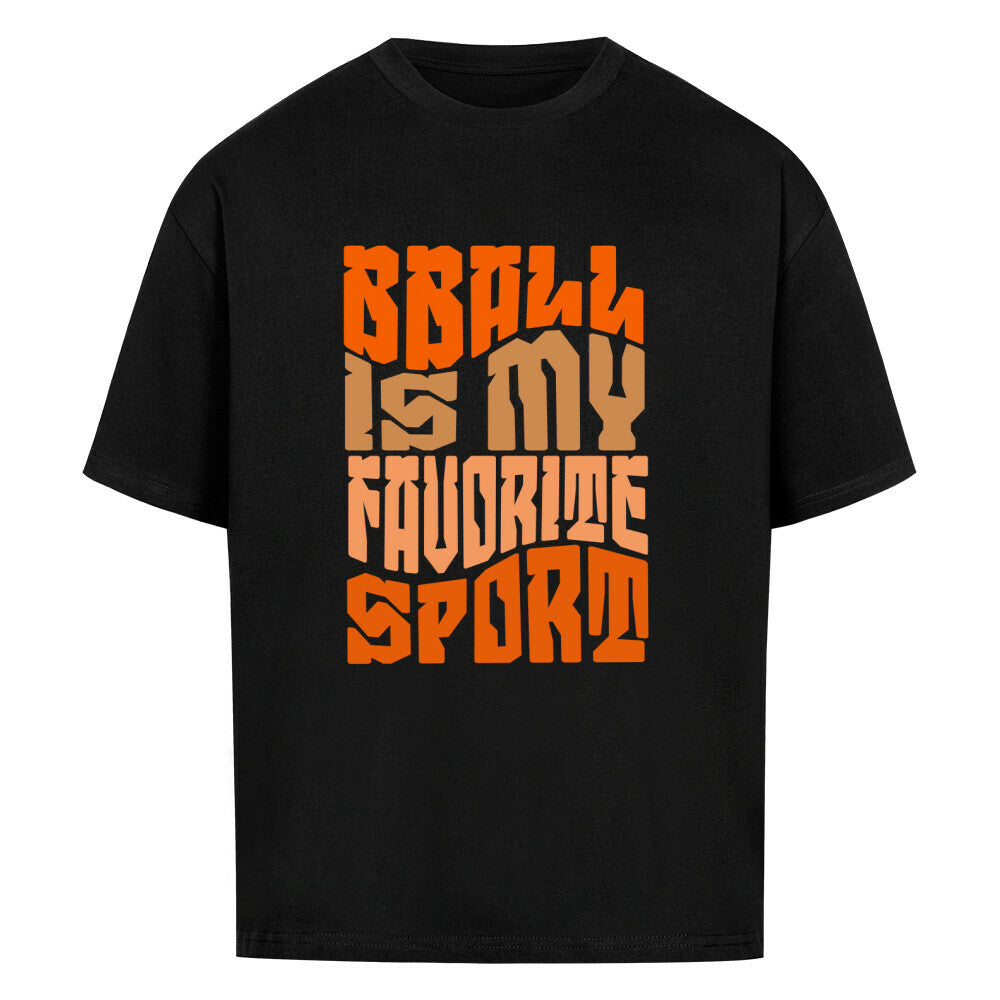 BBall is my Favorite Oversized Basketball T-Shirt schwarz 100% Baumwolle
